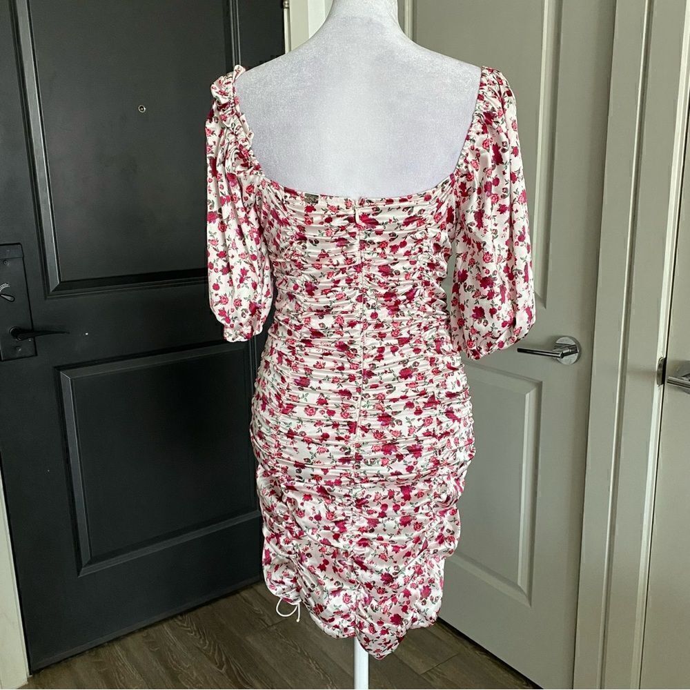 For Love and Lemons Melrose Silky Floral Bustier Coquette Mini Dress Size S - Picture 6 of 10